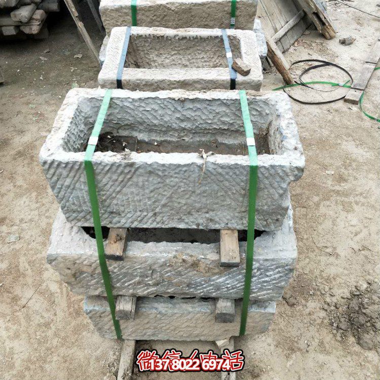 傳統工藝雕刻大理石擺件，點綴老石槽庭院造景