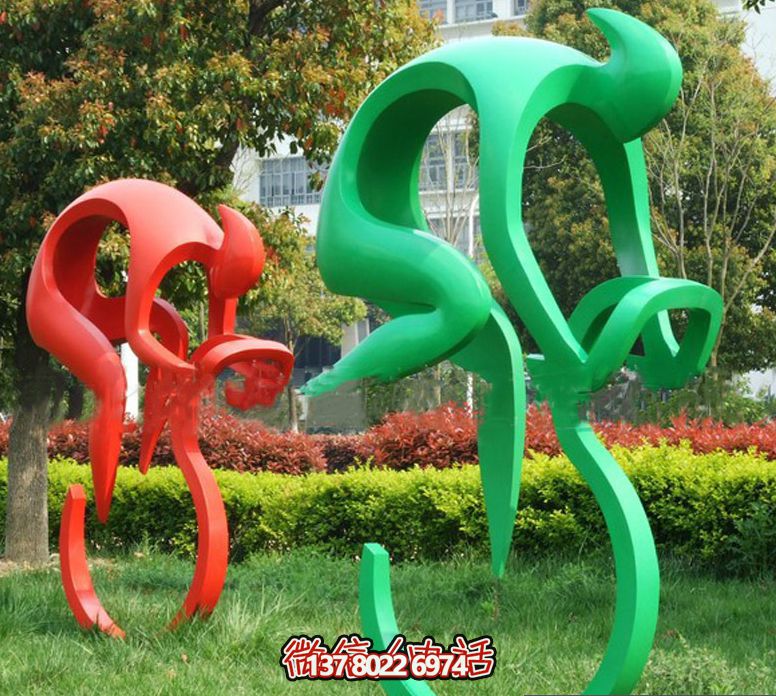 不銹鋼自行車(chē)雕塑