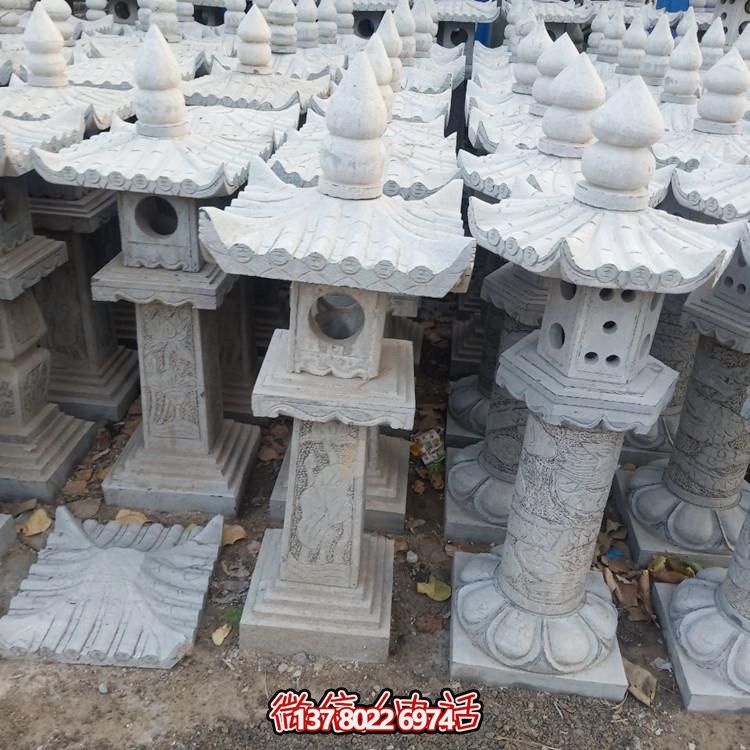 精美手工雕刻青石中式石燈擺件，打造完美園林裝飾