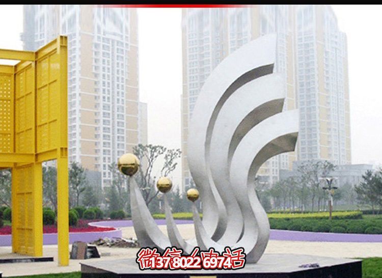 鳳凰不銹鋼雕塑，點亮公園廣場
