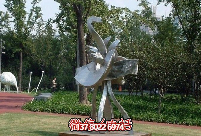 不銹鋼園林抽象花朵雕塑 不銹鋼園林抽象花朵雕塑