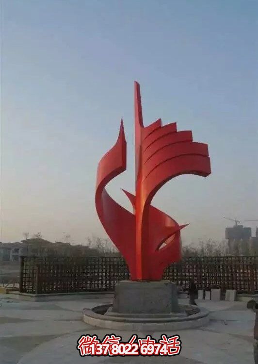 大型不銹鋼景觀雕塑，室外裝飾藝術(shù)精美