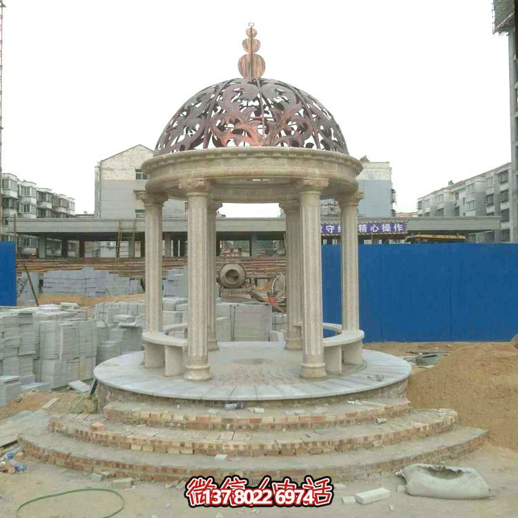 別墅園林?jǐn)[放歐式羅馬柱鏤空?qǐng)A頂涼亭 別墅園林?jǐn)[放歐式羅馬柱鏤空?qǐng)A頂涼亭