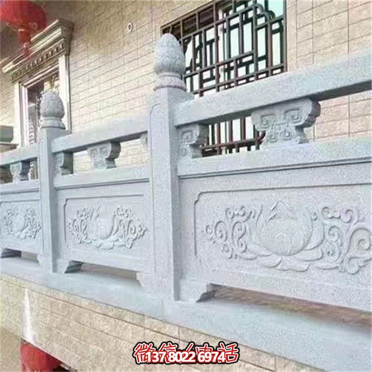 大理石石雕戶(hù)外園林景觀欄桿欄板雕塑