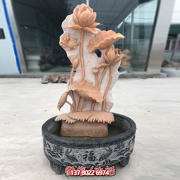 庭院創(chuàng)意晚霞紅石雕戶(hù)外園林?jǐn)[件缸雕塑 庭院創(chuàng)意晚霞紅石雕戶(hù)外園林?jǐn)[件缸雕塑