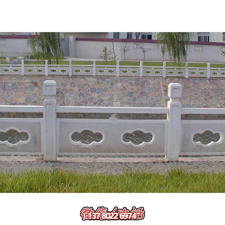 大理石石雕戶(hù)外景觀(guān)河道大理石石雕欄桿欄板雕塑
