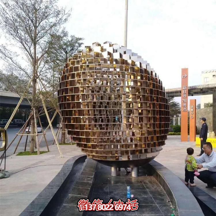 不銹鋼園林景觀(guān)藝術(shù)塊面景觀(guān)擺件